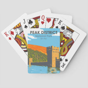 Peak-District-Nationalpark England Vintage Spielkarten