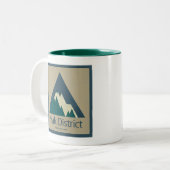 Peak-District-Nationalpark Rustikal Zweifarbige Tasse (Vorderseite Links)