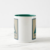 Peak-District-Nationalpark Rustikal Zweifarbige Tasse (Mittel)