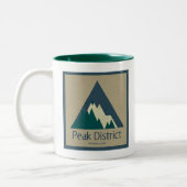 Peak-District-Nationalpark Rustikal Zweifarbige Tasse (Links)