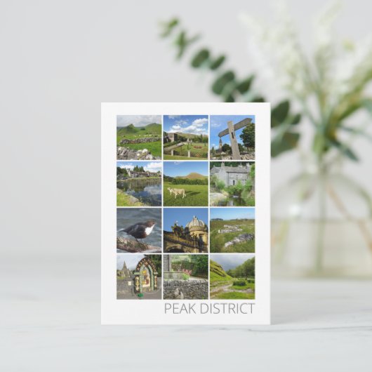 Peak District Postkarte (Stehend Vorderseite)