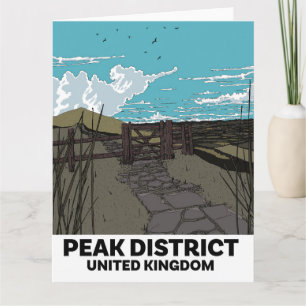 Peak District Vereinigtes Königreich Karte