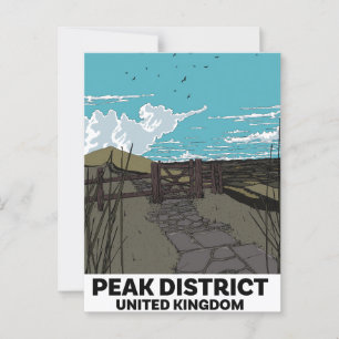 Peak District Vereinigtes Königreich Postkarte