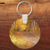 Peak Fall Foliage Saison in der U.P. Schlüsselanhänger (Vorderseite)