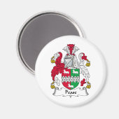 Peak-Familienwappen Magnet (Vorderseite/Rückseite)