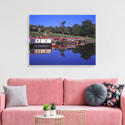 Peak Forest Canal Derbyshire England Leinwanddruck (Insitu (Wohnzimmer))