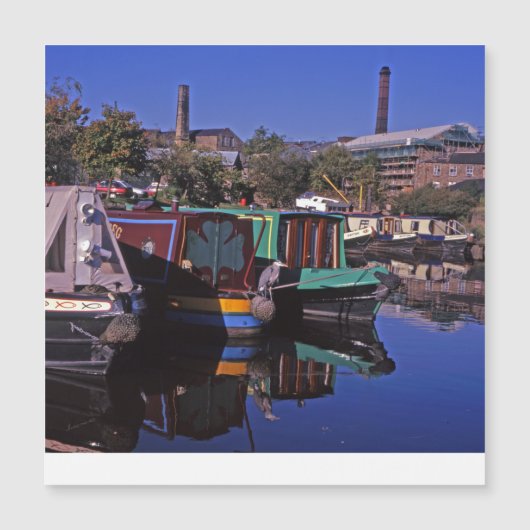 Peak Forest Canal Derbyshire England Magnetkarte (Vorderseite)