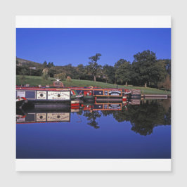 Peak Forest Canal Derbyshire England Magnetkarte