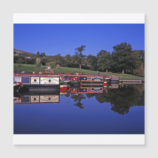 Peak Forest Canal Derbyshire England Magnetkarte (Vorderseite)