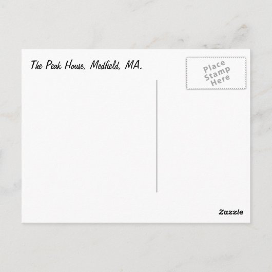 Peak House ~ Postkarte (Rückseite)