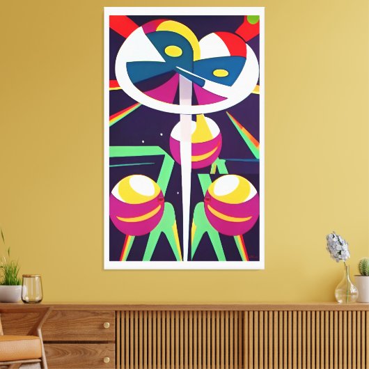 Peak Kasso - Ken Gage Surreal Art Leinwanddruck (Insitu (Wohnzimmer))