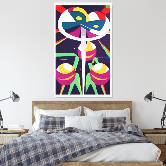 Peak Kasso - Ken Gage Surreal Art Leinwanddruck (Insitu (Schlafzimmer))