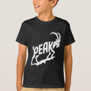 Peak Mountain Goat Wortkunst – Wandern und Kletter T-Shirt