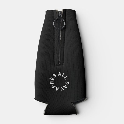 Peak Perfect Winter Ski Snowboard Resort Wappen Flaschenkühler (Rückseite)