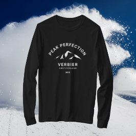 Peak Perfection Winter Sport Resort Wappen T-Shirt