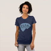 Peak Performer Damen Logo blau T - Shirt (Vorne ganz)