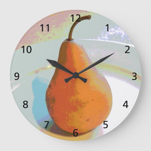 Peak Still Life Große Wanduhr (Vorderseite)