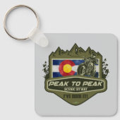 Peak to Peak Scenic Byway Motorcycle 01 Schlüsselanhänger (Vorderseite)