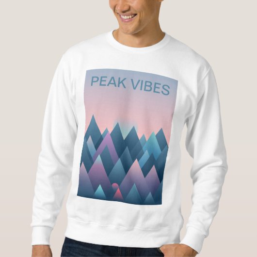 Peak Vibes: Mountain Adventure Sweatshirt (Vorderseite)