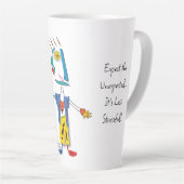 'PeaKasso King of Hearts' - Latte Tasse (Rechte Ecke)