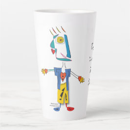 'PeaKasso King of Hearts' - Latte Tasse