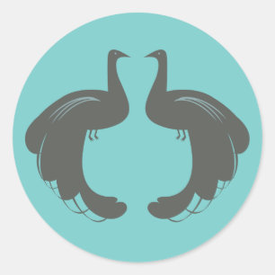 PEAKCOCKS in GRAY Stickers