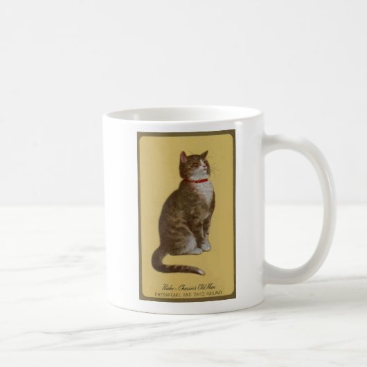 Peake, Chessies alter Mann Tomcat Tabbykatze Kaffeetasse (Rechts)