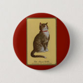 Peake, Chessie's Old Man Tomcat Tabbykatze Button (Vorderseite)