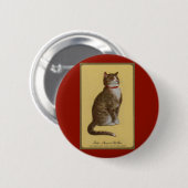 Peake, Chessie's Old Man Tomcat Tabbykatze Button (Vorne & Hinten)