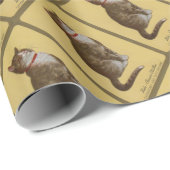 Peake, Chessie's Old Man Tomcat Tabbykatze Geschenkpapier (Rolleneckpunkt)
