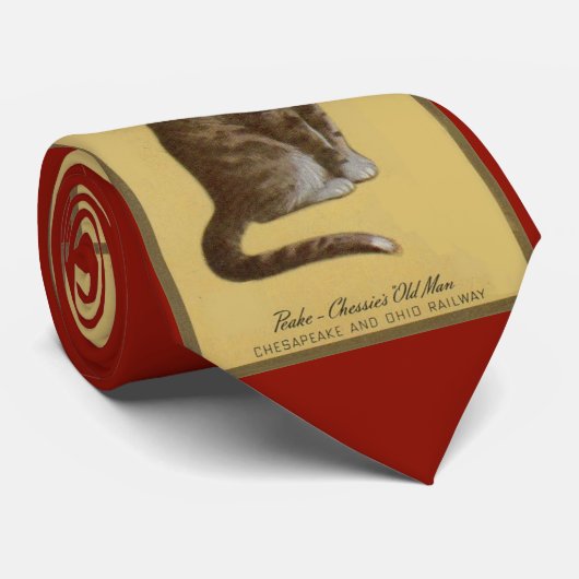 Peake, Chessie's Old Man Tomcat Tabbykatze Krawatte (Gerollt)