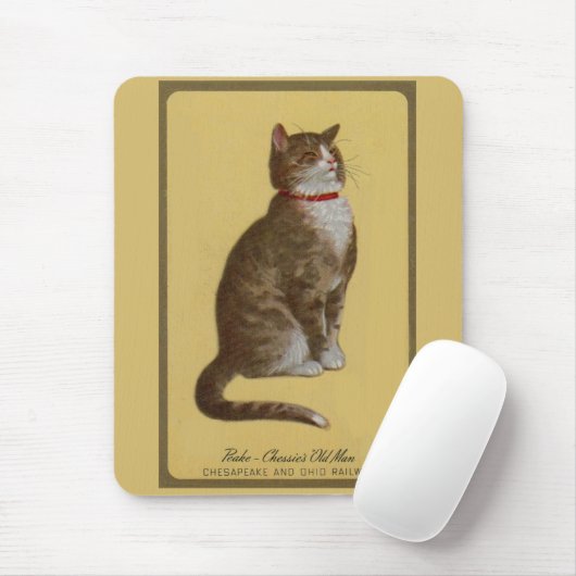 Peake, Chessie's Old Man Tomcat Tabbykatze Mousepad (Mit Mouse)