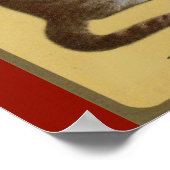 Peake, Chessie's Old Man Tomcat Tabbykatze Poster (Ecke)