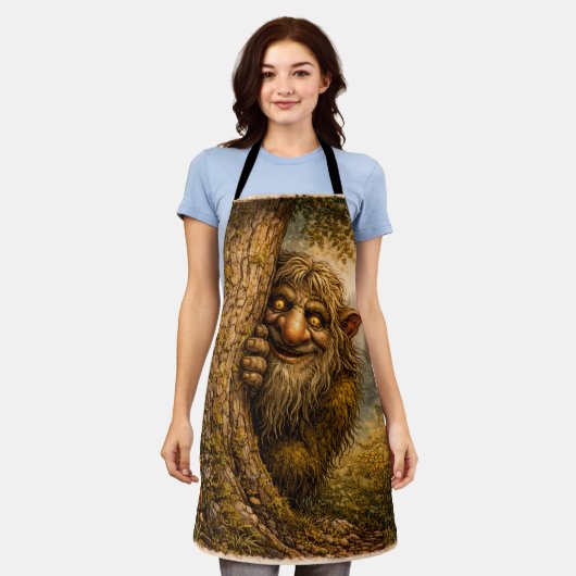 Peaking Norwegian Troll, Apron Schürze (Getragen)