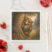 Peaking Norwegian Troll, Napkins Serviette (Beispiel)