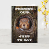 "PEAKING OUT" ist **IHR GEBURTSTAG** Karte (Gelbe Blume)