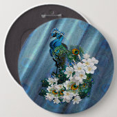 Peakocks & Smaragdgrüne Metallic Button (Vorne & Hinten)