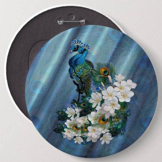 Peakocks & Smaragdgrüne Metallic Button (Vorne & Hinten)