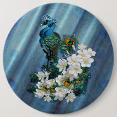 Peakocks & Smaragdgrüne Metallic Button (Vorderseite)