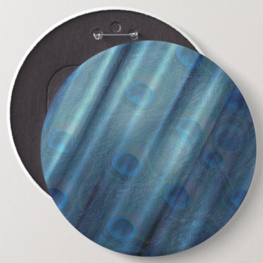 Peakocks & Smaragdgrüne Metallic Button (Vorne & Hinten)