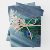 Peakocks & Smaragdgrüne Metallic Geschenkpapier Set (Beispiel)