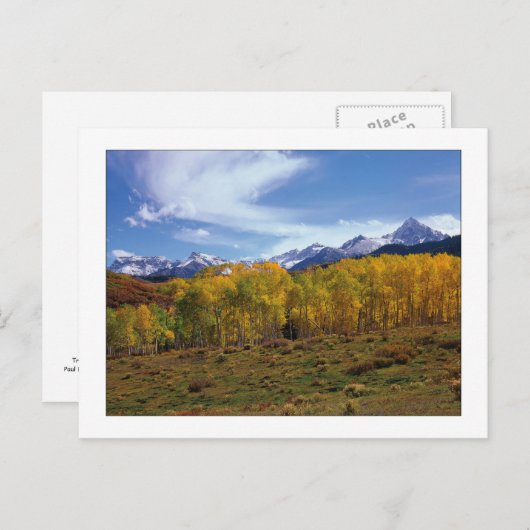 "Peaks-In-View" Postkarte (Vorne/Hinten)