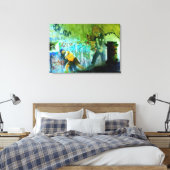 Peaks Insel Graffiti gewickelt Leinwand (Insitu (Schlafzimmer))