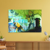 Peaks Insel Graffiti gewickelt Leinwand (Insitu (Wohnzimmer))