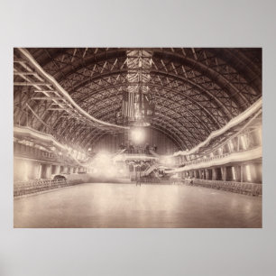 Peak's Island Forest City Rink circa 1890 Poster