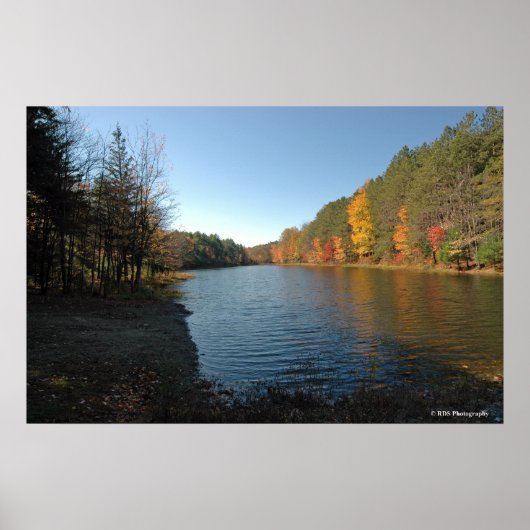 Peaks Lake in the Poconos print 018 Poster (Vorne)