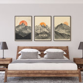 Peaks of the Andes – Retro South America Travel Bilderwand Sets