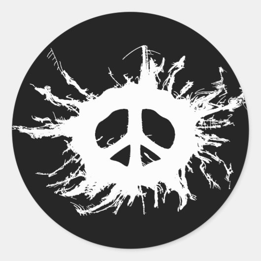 Peaks Runder Aufkleber (Vorderseite)