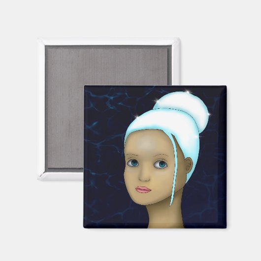 Peal Birthstone Magnet (Vorderseite/Rückseite)