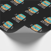 Peanut Aber ter Funny Food Pun Dark BG Geschenkpapier (Ecke)